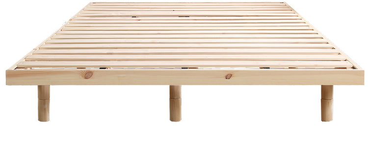 北欧インテリア　天然木すのこベッド　【ダブル】