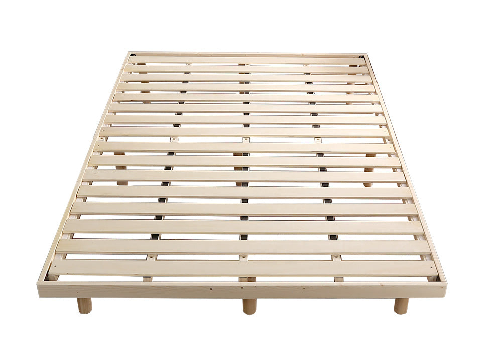 北欧インテリア　天然木すのこベッド　【ダブル】