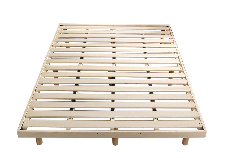 北欧インテリア　天然木すのこベッド　【ダブル】