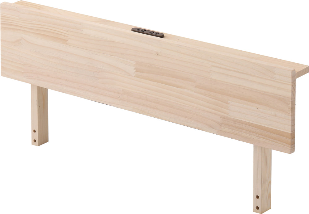 宮単体 高さ2段階調整脚付きすのこベッド パイン材【シングル】