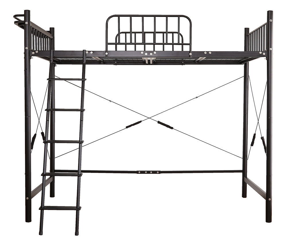 宮棚・2口コンセント付きロフトベッド【シングル】