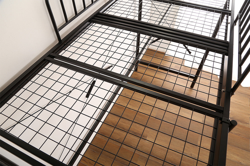 宮棚・2口コンセント付きロフトベッド【シングル】