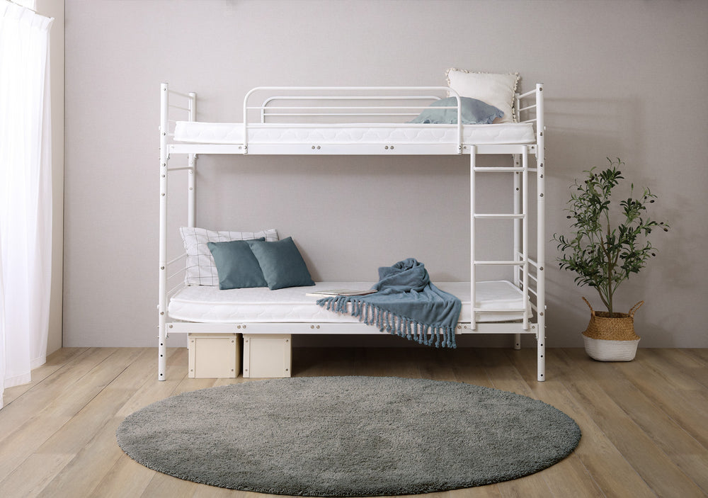 並べて連結も可能　パイプ2段ベッド