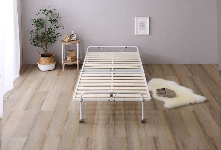折りたたみパイプすのこベッド【シングル】