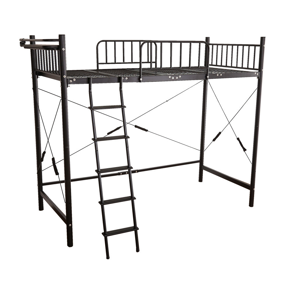 宮棚・2口コンセント付きロフトベッド【シングル】