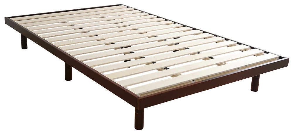 宮セット 高さ3段階調整脚付きすのこベッド パイン材【ダブル】