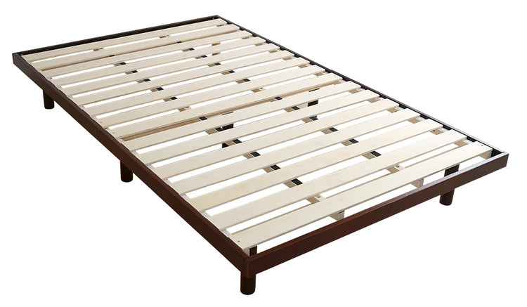 宮セット 高さ3段階調整脚付きすのこベッド パイン材【ダブル】