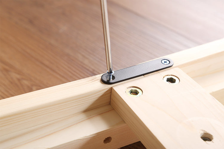 宮セット 高さ3段階調整脚付きすのこベッド パイン材【ダブル】