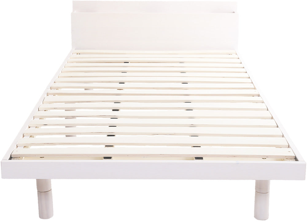 宮セット 高さ3段階調整脚付きすのこベッド パイン材【ダブル】