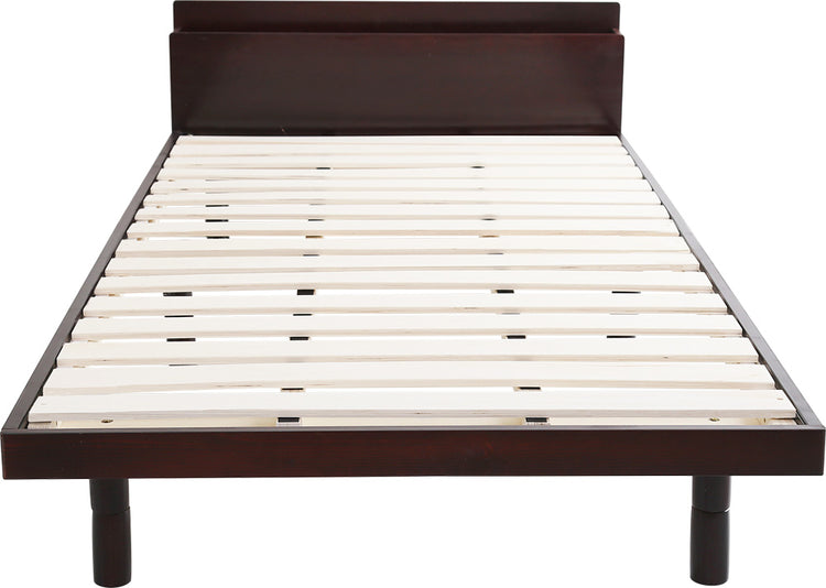 宮セット 高さ3段階調整脚付きすのこベッド パイン材【ダブル】