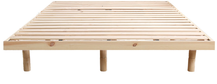 宮セット 高さ3段階調整脚付きすのこベッド パイン材【ダブル】