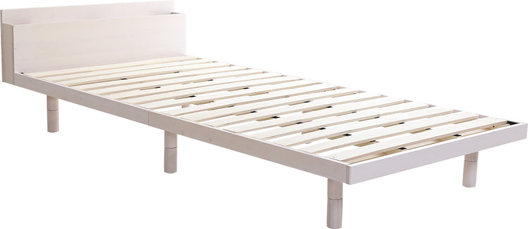 宮セット 高さ3段階調整脚付きすのこベッド パイン材【ダブル】