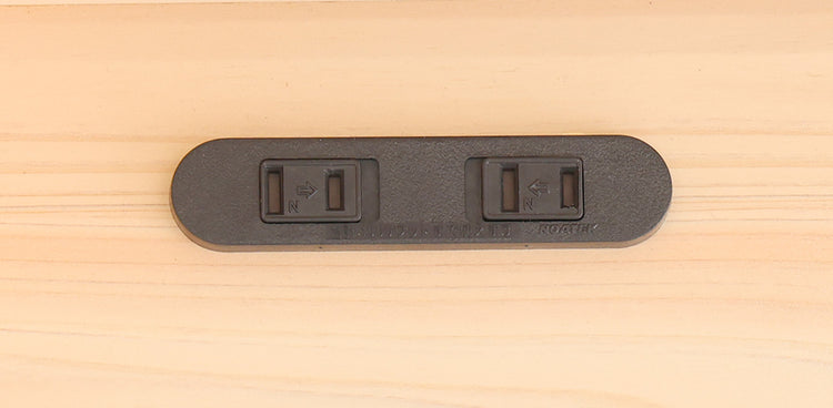 棚コンセント付きベッド 国産ヒノキ すのこタイプ【シングル】