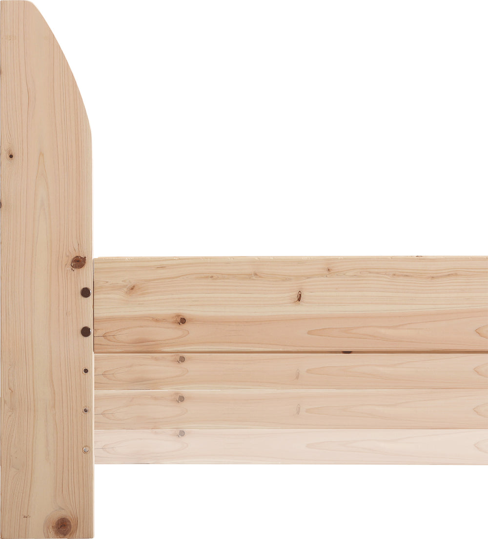 棚コンセント付きベッド 国産ヒノキ すのこタイプ【シングル】