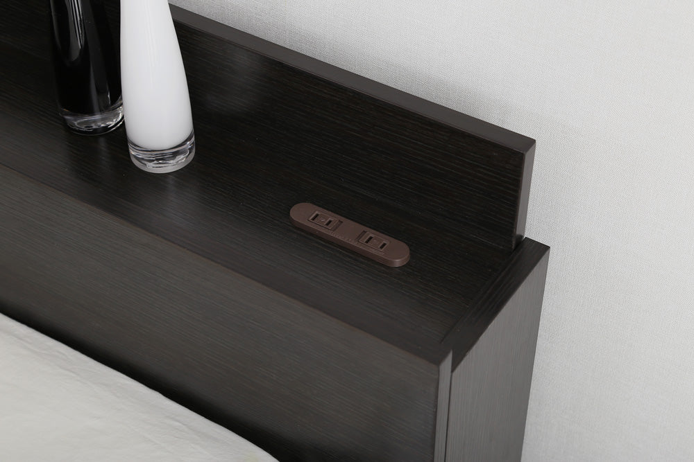 棚・コンセント付きチェストベッド　【シングル】