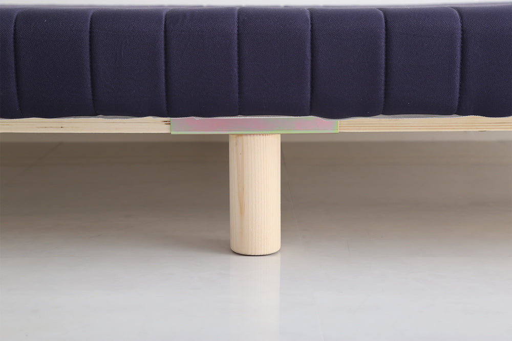 脚付きベッド　ウレタンロールマットレス【ダブル】