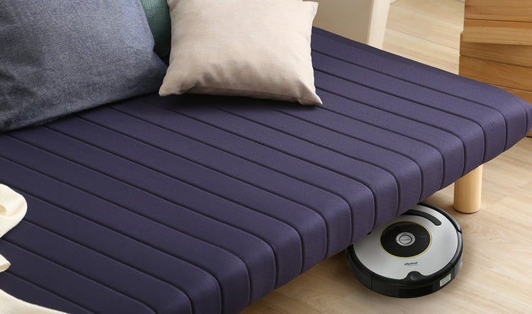 脚付きベッド　ウレタンロールマットレス【ダブル】