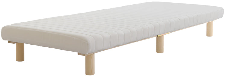 脚付きベッド　ウレタンロールマットレス【ダブル】