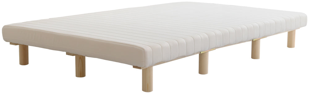 脚付きベッド　ウレタンロールマットレス【ダブル】