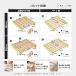 【5月下旬出荷】組み替え自由！パレットベッド