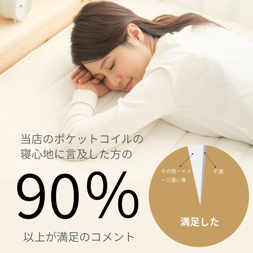 【5月上旬配送】日本製最上位ポケットコイルマットレス