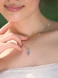 【在庫限り】SWAROVSKI リボンクリスタル  バーチェーン ネックレス